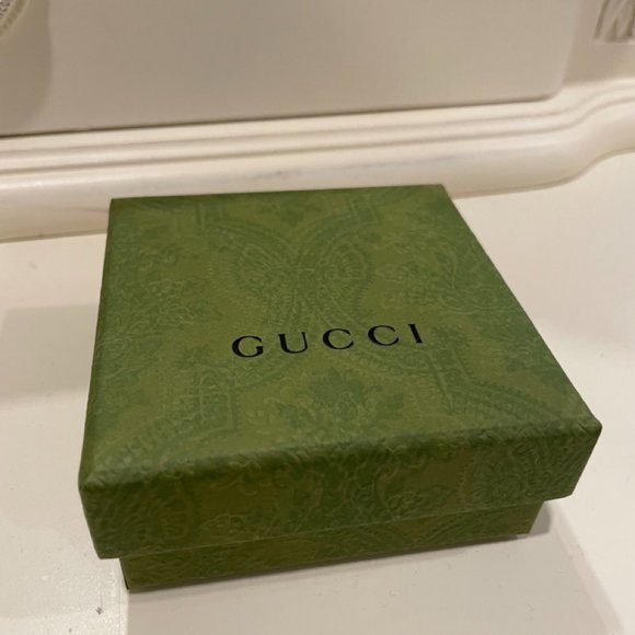 Gucci Interlocking Wide Open Band Ring Authentic NEW Sterling - Picture 9 of 9